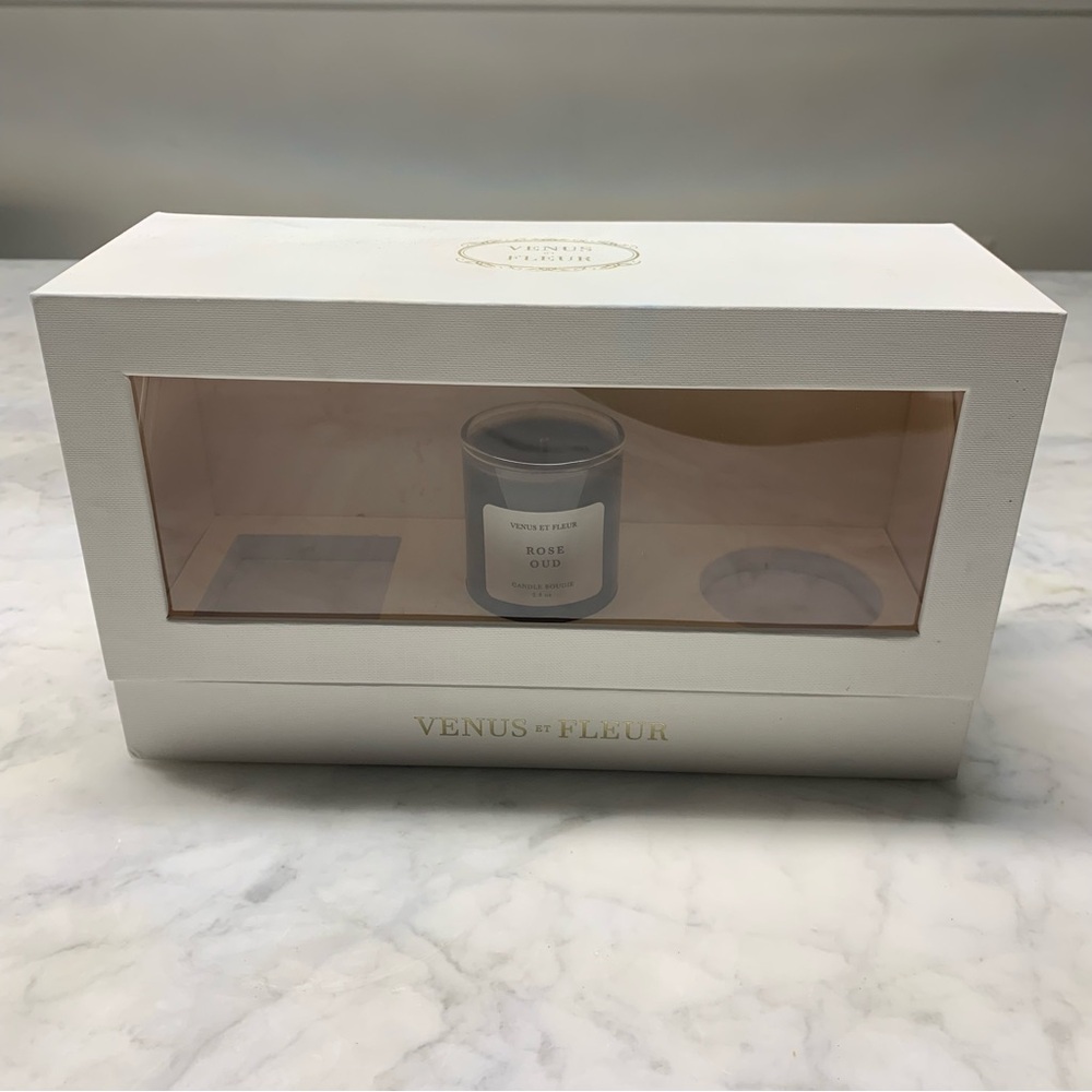 venus et fleur Rose Oud Candle With Box